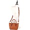 Fashionable Side Pocket Accent Belted 2-Way Medium Satchel MH-FC19123