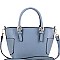 Fashionable Side Pocket Accent Belted 2-Way Medium Satchel MH-FC19123