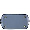 Fashionable Side Pocket Accent Belted 2-Way Medium Satchel MH-FC19123