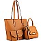 Trendy Classy 3 in 1 Shopper Tote Value SET MH-FC19183