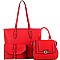 Trendy Classy 3 in 1 Shopper Tote Value SET MH-FC19183