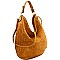 Fashionable Woven Front Single Strap 2-Way Hobo MH-FC19218