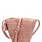 Fashionable Tassel Accent Woven Bucket Cross Body Messenger MH-FC19219