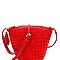 Fashionable Tassel Accent Woven Bucket Cross Body Messenger MH-FC19219