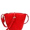 Fashionable Tassel Accent Woven Bucket Cross Body Messenger MH-FC19219