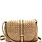 Fashionable Woven Flap Cross Body Messenger MH-FC19220