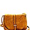 Fashionable Woven Flap Cross Body Messenger MH-FC19220