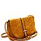 Fashionable Woven Flap Cross Body Messenger MH-FC19220