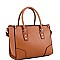 Classy Faux-Leather Structured Satchel MH-FC19464