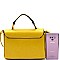 2-Way Resin Ring Accent Medium Satchel