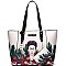 2 IN 1 FRIDA KAHLO CACTUS SERIES SHOPPER TOTE