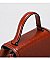 Genuine Leather Top-handle Satchel - Shoulder Bag