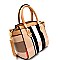 FGZ6279-LP Checker Plaid Print Small Wing Satchel