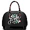 2 in 1 Authentic Frida Kahlo Flower Dome Satchel