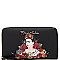 Frida Kahlo Flower Wristlet Wallet