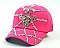 RHINESTONE FLEUR DE LIS SMALL SHADE CAP