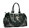 Fleur De Lis Rhinestone shoulder Bag