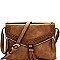 Tassel Accent Braided Multi-Pocket Shoulder Bag MH-FN0001