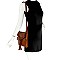 Tassel Accent Braided Multi-Pocket Shoulder Bag MH-FN0001