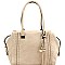 Classic Tassel Accent Laser-Cut Woven Detail Bohemian Tote MH-FN0004