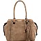 Classic Tassel Accent Laser-Cut Woven Detail Bohemian Tote MH-FN0004