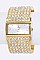 Stylish Pave Crystals Bangle Watch LA 05-BG433L32