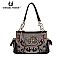 GON 8469 Western 'Horseshoe & Wheel' Handbag