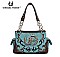 GON 8469 Western 'Horseshoe & Wheel' Handbag