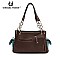 GON 8469 Western 'Horseshoe & Wheel' Handbag