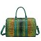Tie-dyed Crocodile Duffle Bag