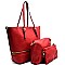 GS3432-LP Zipper Accent 3 in 1 Tote SET