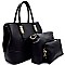 GS3436-LP Hardware Accent 3 in 1 Satchel SET