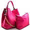 Chain Accented Bag In Bag Hobo