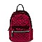 H170227-62-LP Dream Control Quilted Velvet Fashion Backpack