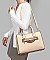 2 in 1 Crocodile Accent Satchel With Wallet