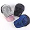 SPARKLY SEQUIN ADJUSTABLE MESH BACK BASEBALL CAP