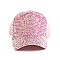 SPARKLY SEQUIN ADJUSTABLE MESH BACK BASEBALL CAP