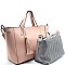 HB100-LP Tassel Accent 2 in 1 Medium Tote