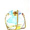 HD2965-LP Unique Hologram Clear Round Cross Body Shoulder Bag