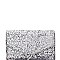 HD2972-LP Allover Glitter Flap Clutch
