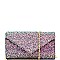 HD2983-LP Multi-Color Glitter Flap Clutch