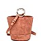 HD2996-LP Ring Handle Drawstring Pouch Bucket Shoulder Bag