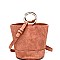 HD2996-LP Ring Handle Drawstring Pouch Bucket Shoulder Bag