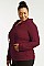 PACK OF 3 PIECES LADIES THIN ZIP-UP HOODIE JACKET PLUS SIZE MUHDC7000X