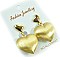 Metal Puffed Heart Design Earring