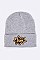 Trendy POW Sequins Patch Iconic Beanie LA-MKH3516P