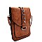 HF611-LP Stud Accent Cellphone Holder Small Crossbody