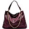 HG0008-LP Chain Accent Fashion Hobo