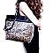 HG0050 -LP Studded Strap Faux-Fur Reversible 2-Way Tall Tote