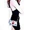 Heart Patch Hologram Transparent Clear Clutch Cross Body MH-HL001